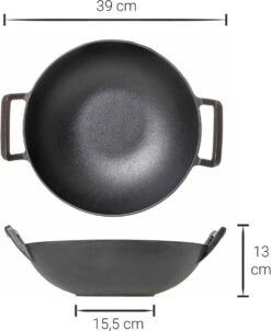 Blackwell Wadjan Wokpan - Gietijzer - 32 Cm - Zwart -Tefal Keuken Verkoopwinkel 983x1200 1